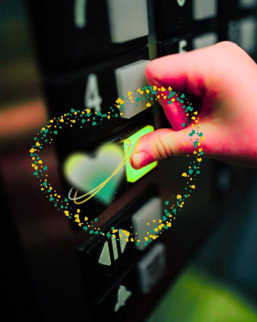 winda - wybór piętra serce